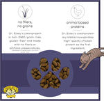 Dr. Elsey's cleanprotein chicken bites back label showing nutritional facts and ingredients.