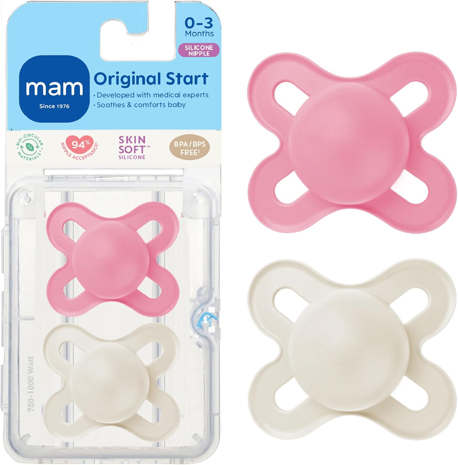 MAM Original Start Matte Pacifiers front view