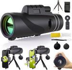 Orizizhic 80x100 High Powered Monocular Telescope front view