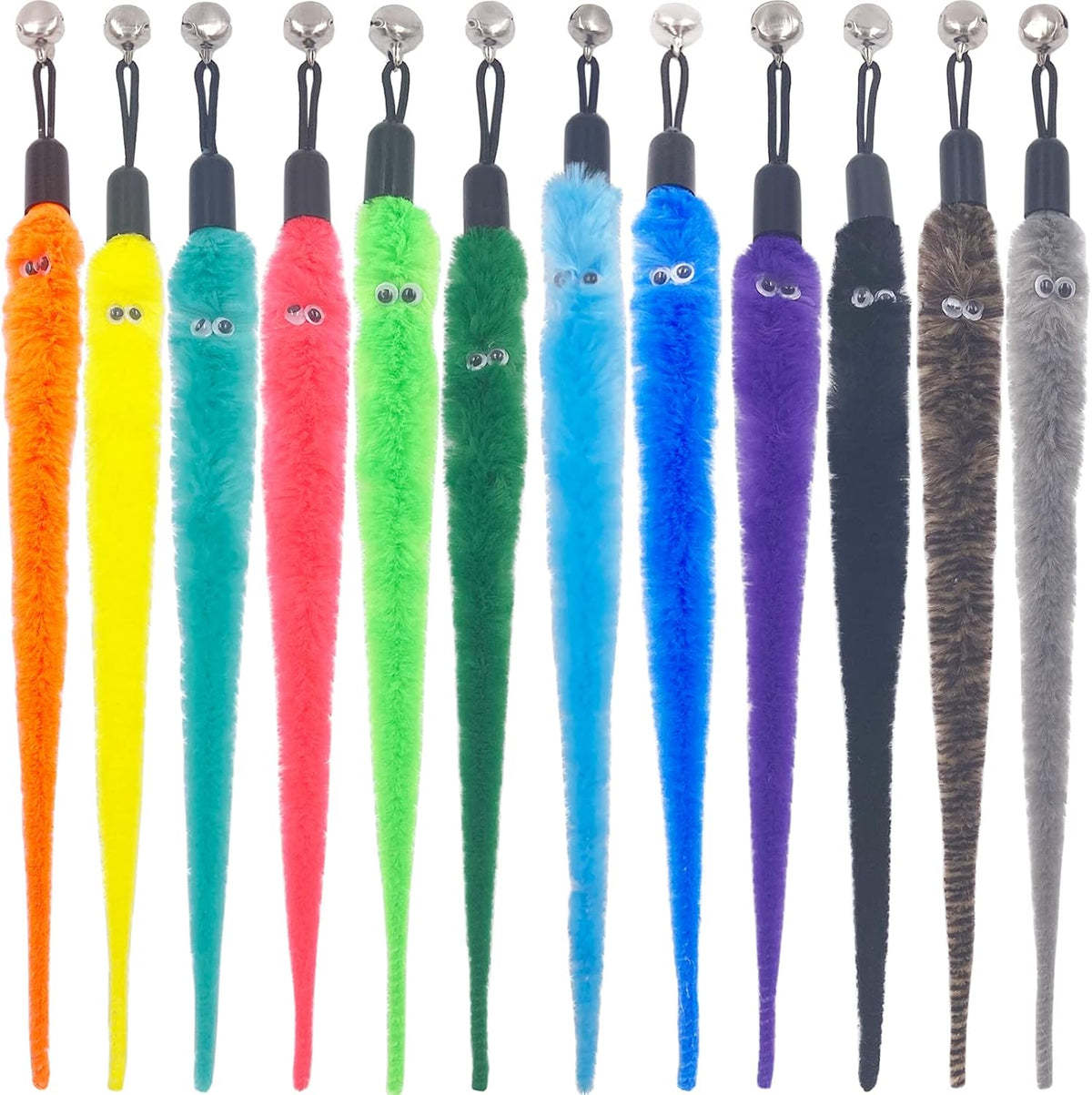TIENAILING cat toy worm refills front view packaging