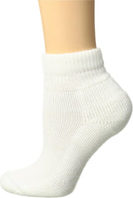 Thorlos low cut sock cuff and seamless toe construction