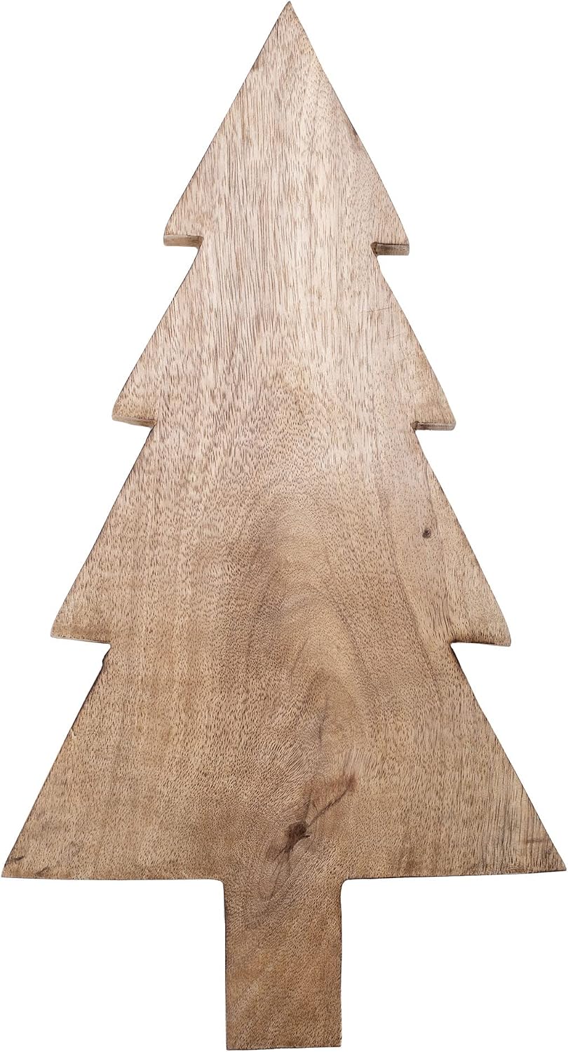 Mary Square festive mango wood serving board packaging view