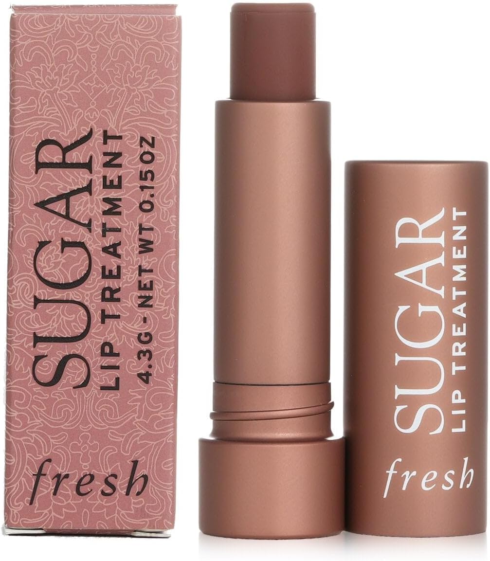 Opened Tube Of Fresh Sugar Cocoa Tinted Lip Balm 0.15 Ounce