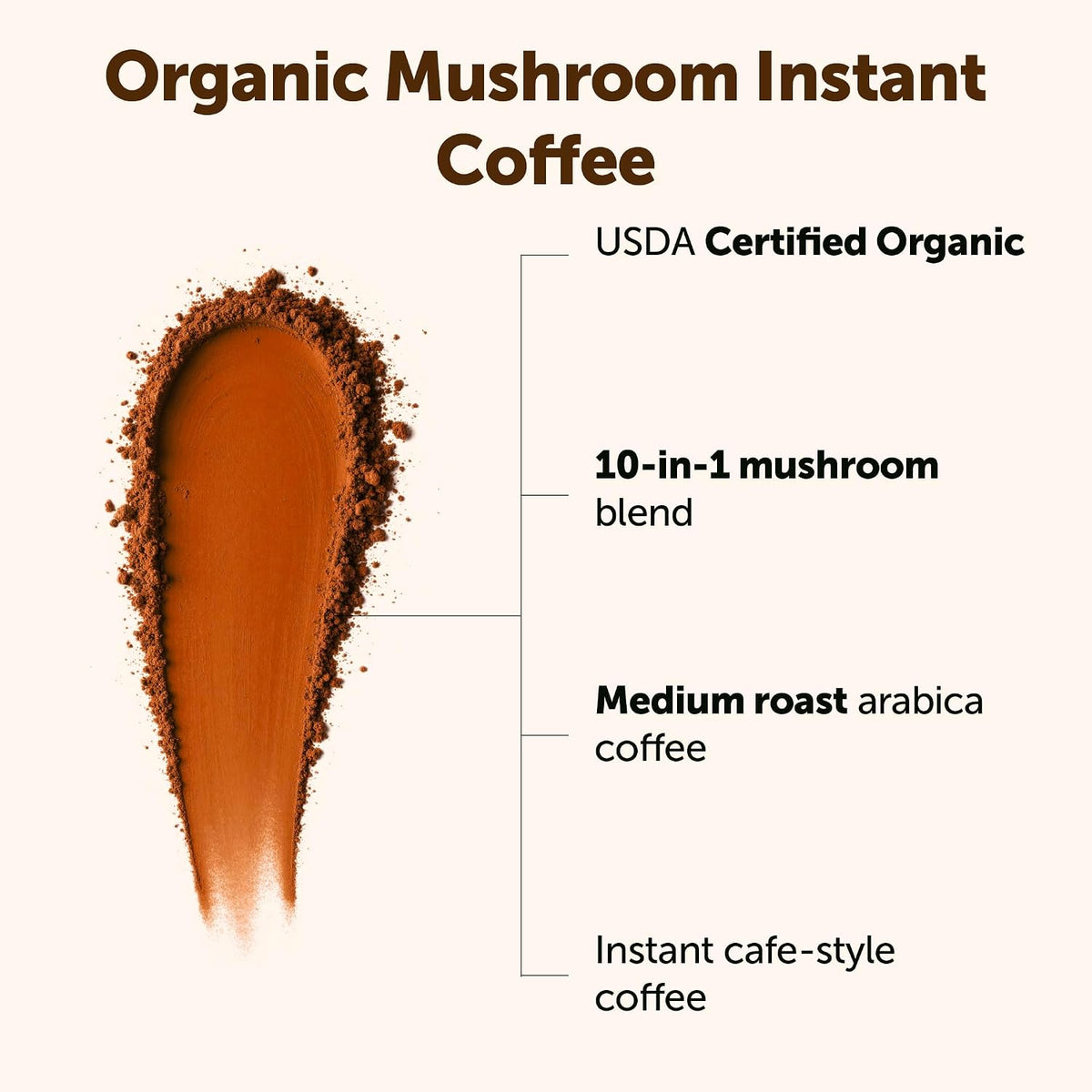 Micro Ingredients functional 10 mushroom blend powder texture