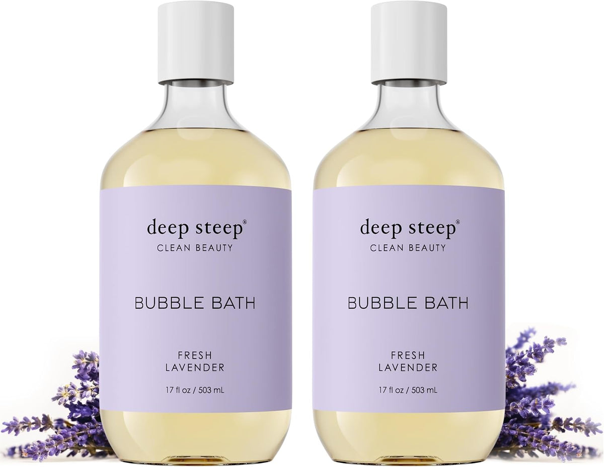 Deep Steep Bubble Bath, Raspberry Merlot 17 oz (Pack of 2) - Hypoallergenic, Clinically Tested Soothing Soak with Shea Butter & Argan Oil - Sulfate-Free - Image 15