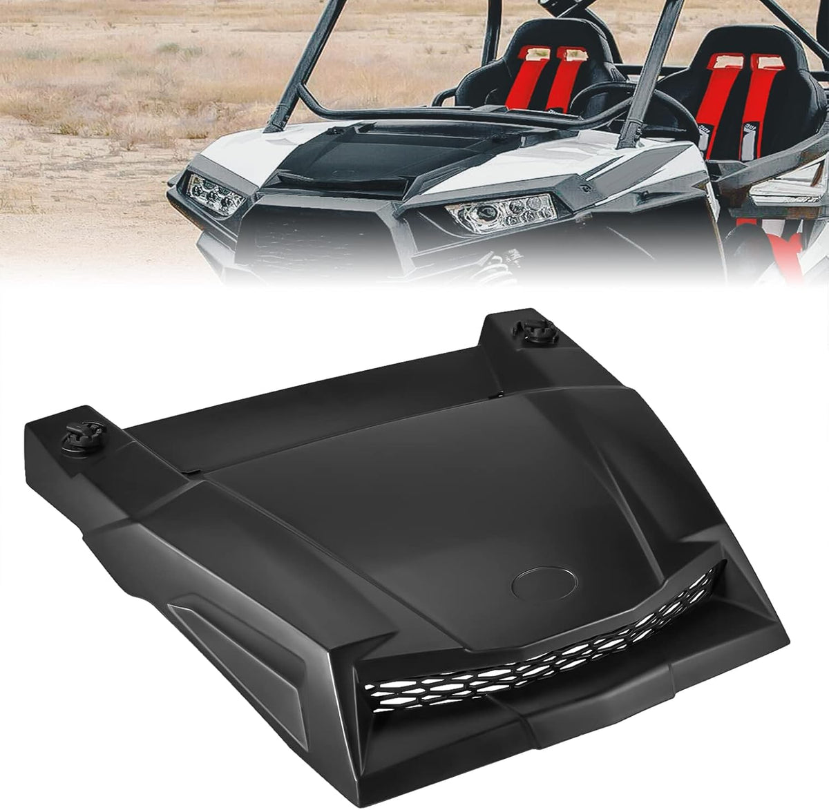 Kemimoto UTV turbo hood front view