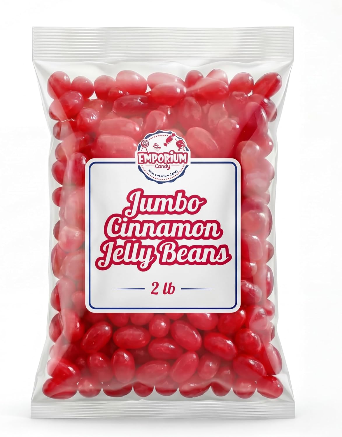 Close up of glossy textured spicy sweet bulk candies