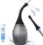 Euwvdy Anti Backflow Enema Bulb front view showing medical grade silicone bulb and nozzle.