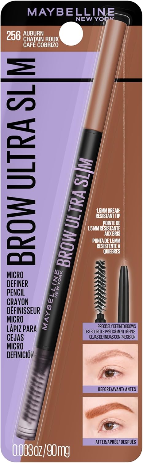 Maybelline Express Brow Ultra Slim Eyebrow Makeup, Brow Pencil with Precision Tip and Spoolie for Defined Eyebrows, Deep Brown, 1 Count - Image 12