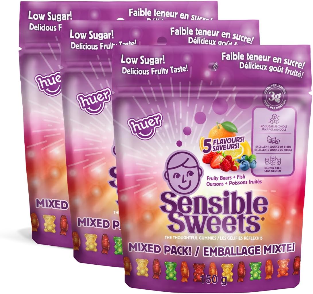 Huer - Simply Huer Plant Based Bears 3 Pack - Soft & Chewy Gummy Candy Bundle, Plant-Based, Vegan, Assorted Fruit Flavours, Natural Flavours & Colours, School Friendly -150g Bags - Image 12