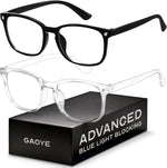 Gaoye blue light blocking glasses front view showcasing the modern square frame design.