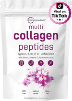 Micro Ingredients multi collagen peptides 8 ounce container packaging