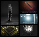 Nitecore MT1A Pro high output flashlight packaging and accessories