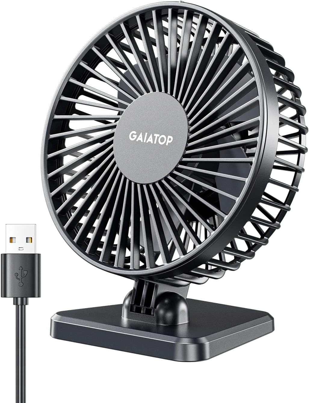 Gaiatop USB Desk Fan, Personal Portable Quiet Small Table Desktop fan - Image 12