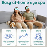 Bloomora disposable steam eye mask opened flat