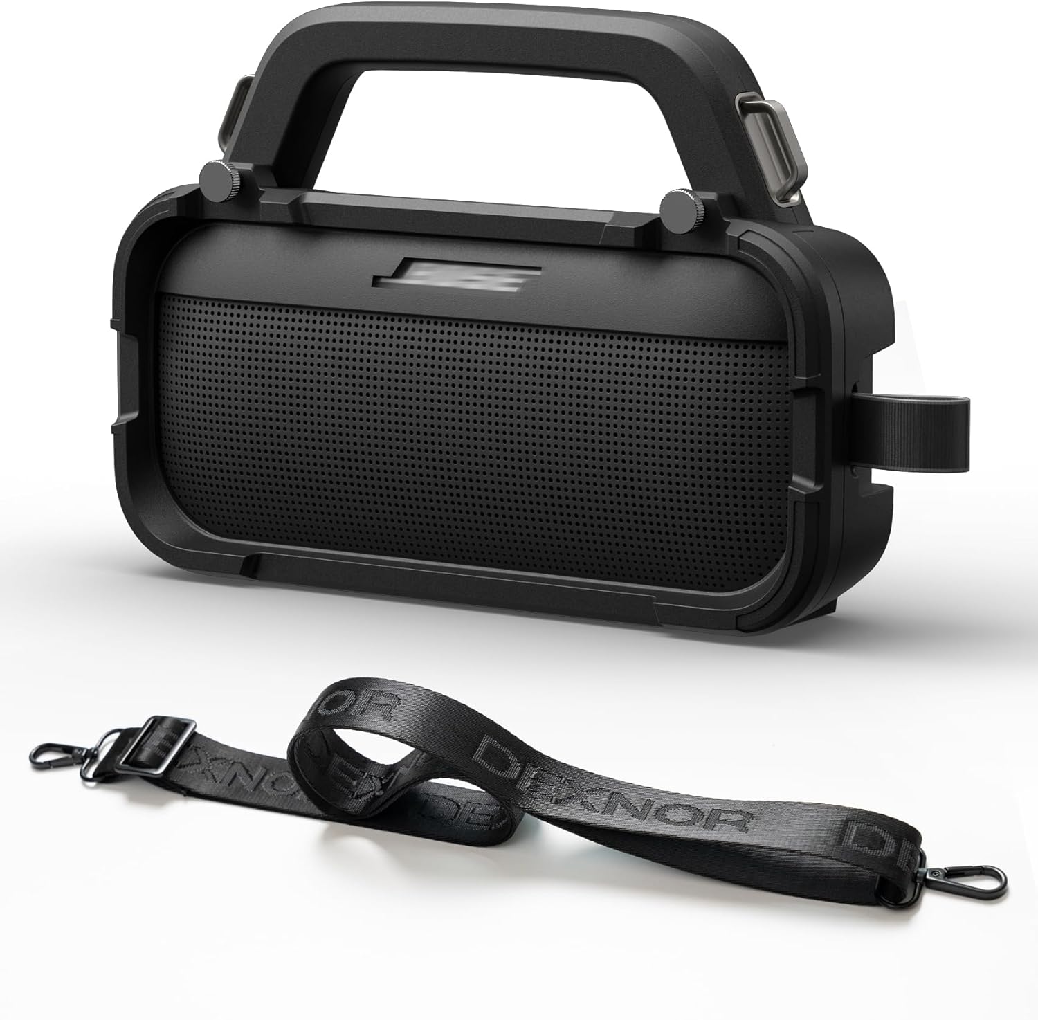 Dexnor rugged case cover for Bose SoundLink Flex front view showing grey shockproof protective shell