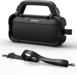 Dexnor rugged case cover for Bose SoundLink Flex front view showing grey shockproof protective shell