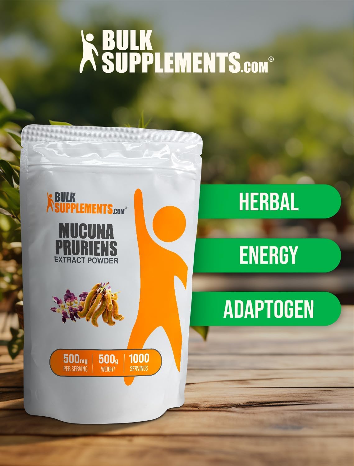 BulkSupplements Kapikachhu extract powder for mood and cognitive health support