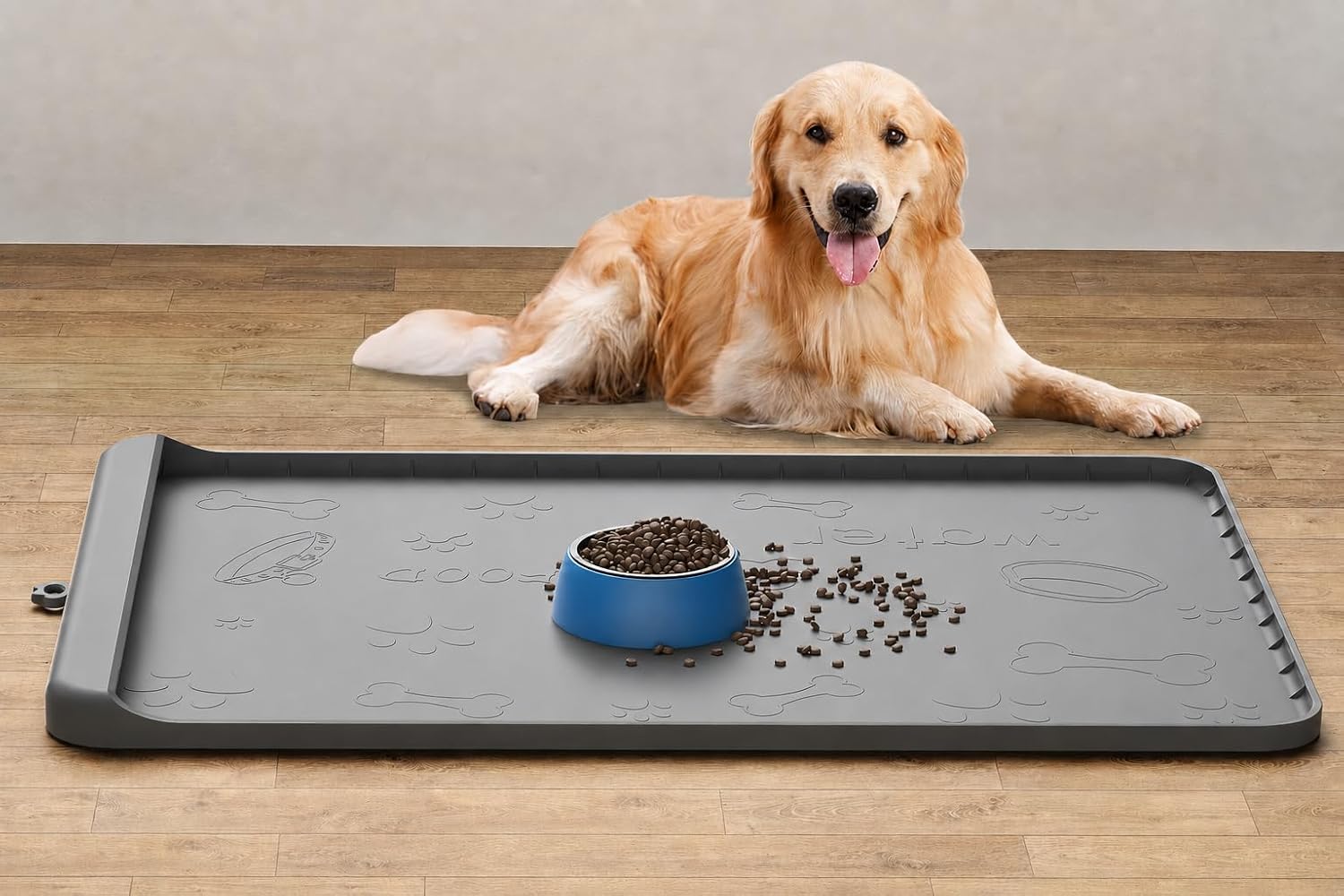 Carry360 silicone dog food mat front view