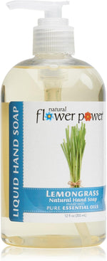 Natural Flower Power liquid hand soap pack of three bottles