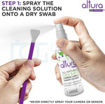 Altura Photo camera cleaning kit organized inside the durable hard travel case