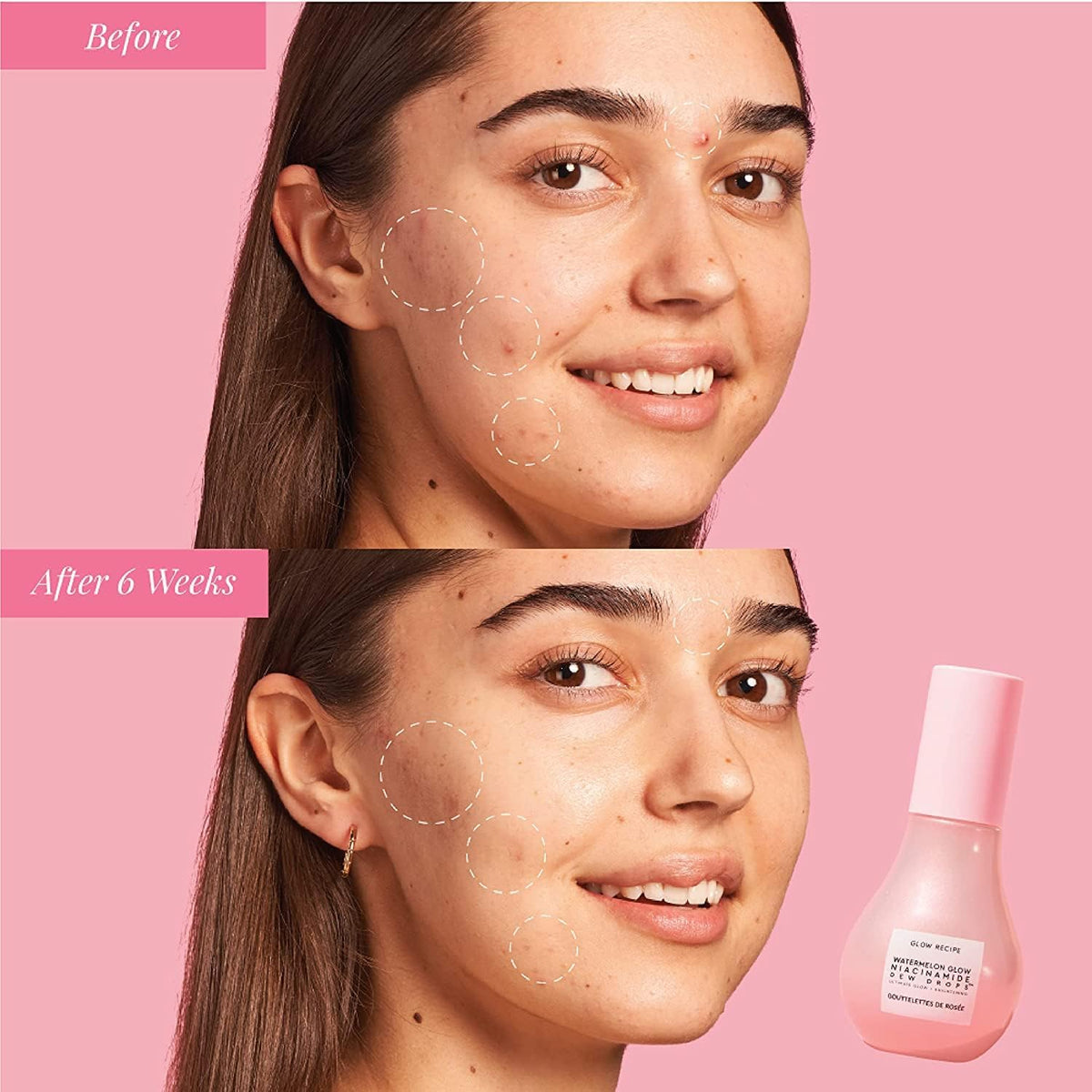 Back label of authentic Glow Recipe Niacinamide Dew Drops