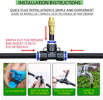 Adjustable brass spray nozzles with bendable metal stakes