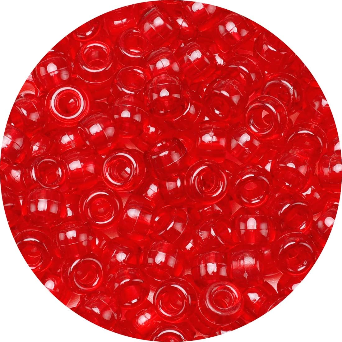 1000+ pcs Pony Beads, Multi-Colored Bracelet Beads for Hair Braids, Plastic Bead for Crafts (Medium Pack, Classic)... - Image 14