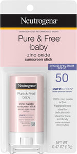 Neutrogena Pure and Free Baby Mineral Sunscreen Stick front view