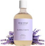 Deep Steep fresh lavender bubble bath front view bottle