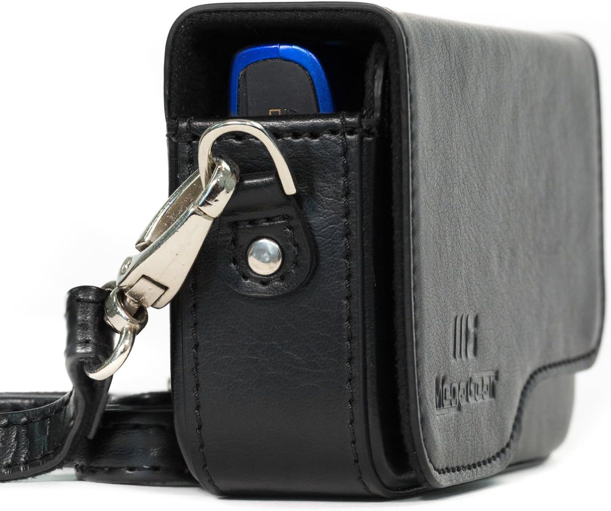 MegaGear Canon PowerShot SX620 HS, ELPH 180, ELPH 360 HS, ELPH 190 is, ELPH 170 is, SX610 HS Leather Camera Case with Strap - Gray - MG1092 - Image 10