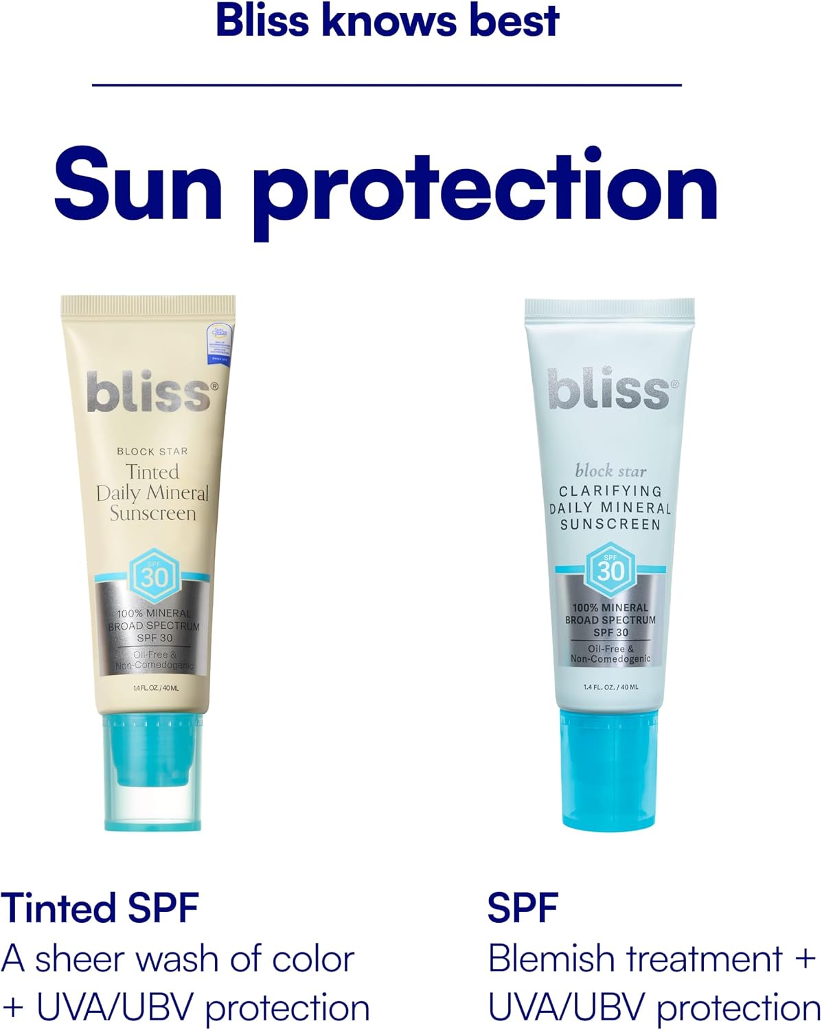 Bliss daily mineral sunscreen blendable tint application on skin