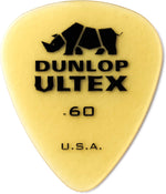 Jim Dunlop Ultex guitar picks stacked view displaying uniform 1.0mm gauge.