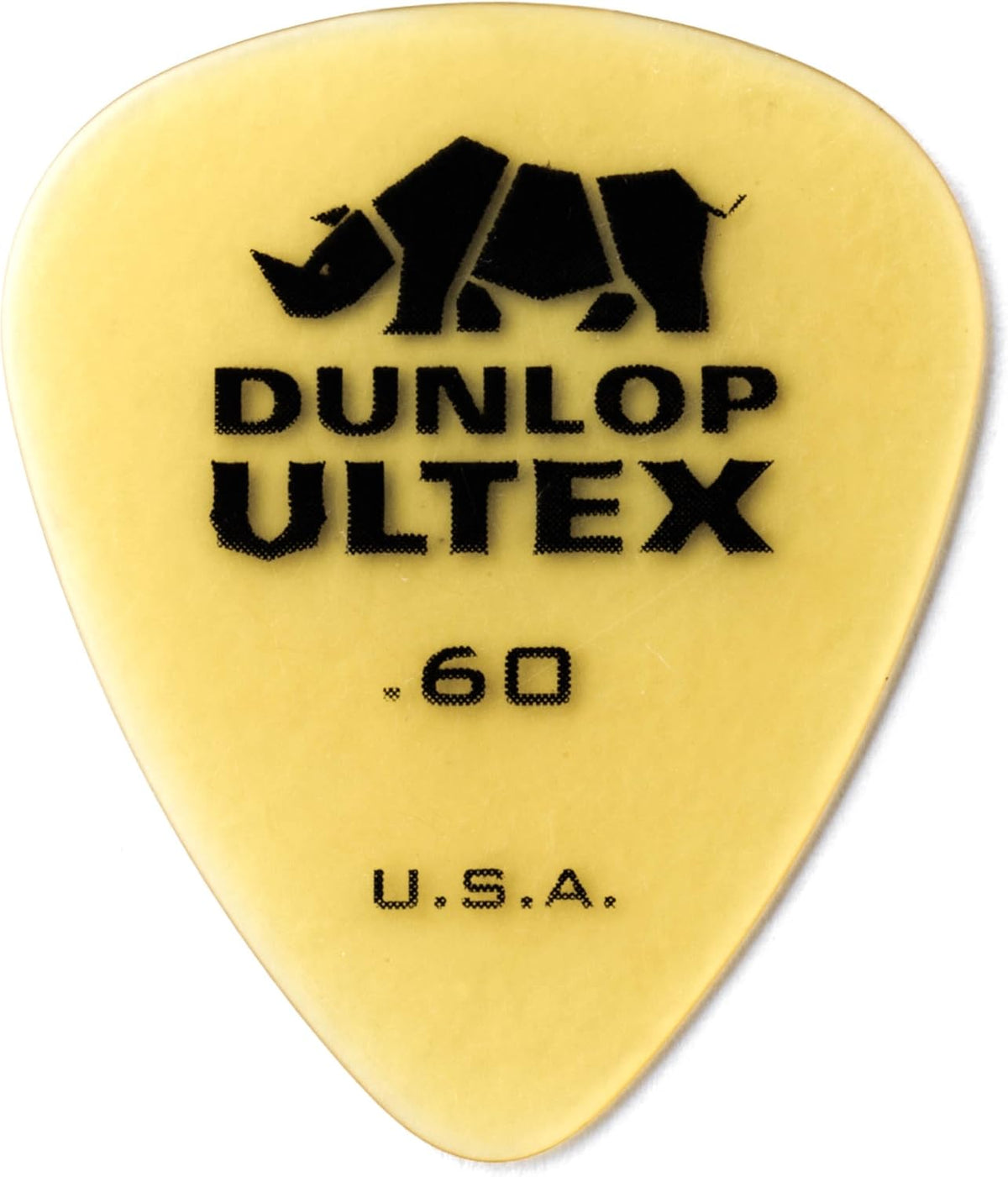 Jim Dunlop Ultex guitar picks stacked view displaying uniform 1.0mm gauge.