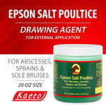 Kaeco Epsom Salt topical drawing gel packaging showing product ingredients
