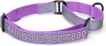 Pawtitas Personalized Dog Collar Martingale Dog Collar with Name Phone Number Reflective Martingale Dog Collar Customized Collar for Medium Dogs | Pink Custom Dog Collars for Medium Dogs - Image 12