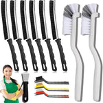 TURUM crevice cleaning brush set front view showing eleven different hard bristle tools
