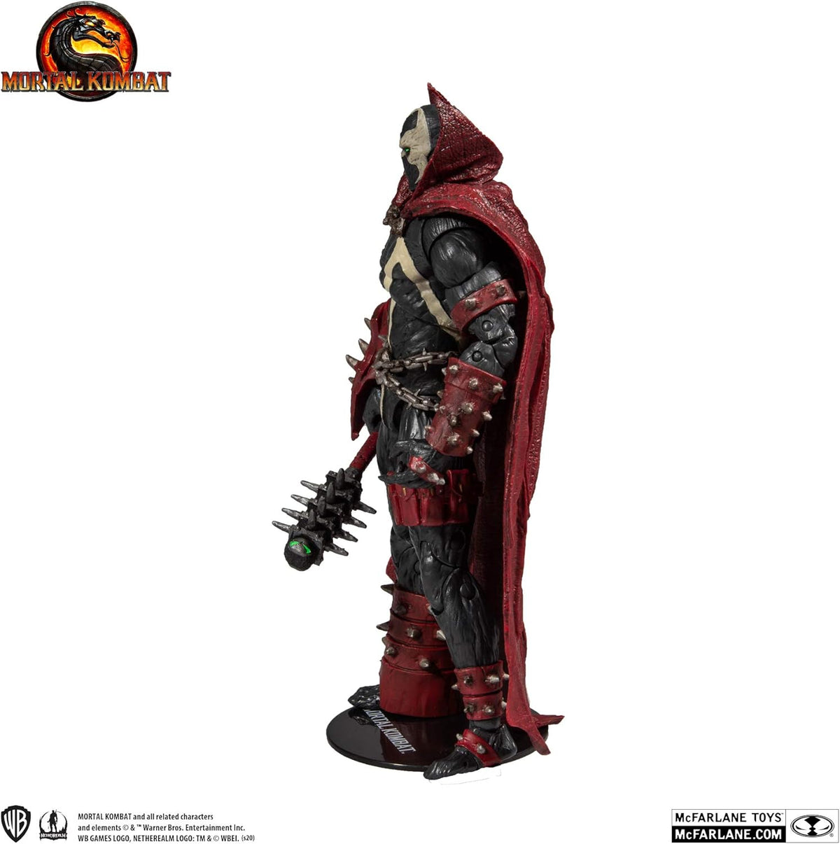 McFarlane Mortal Kombat Spawn action figure with mace accessory