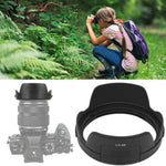 Bindpo 62mm lens hood replacement side angle profile