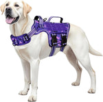 Dog Harness for Large Dogs Heavy Duty, Tactical No Pull Dog Harness with Molle System, Easy On and Off Service Dog Vest, Breathable Padded, Adjustable Reflective Pet Vest for Walking Hiking Training - Image 9