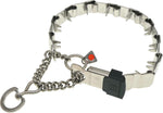 Herm Sprenger NeckTech Sport Dog Training Prong Collar with ClicLock Buckle on The Side No-Pull Collar with Swivel D-Ring Made in Germany (Black Stainless Steel, 19in (Neck Size up to 16in)) - Image 11