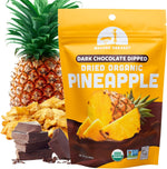 Mavuno Harvest Organic Chocolate Covered Pineapple 1 pound bag front view