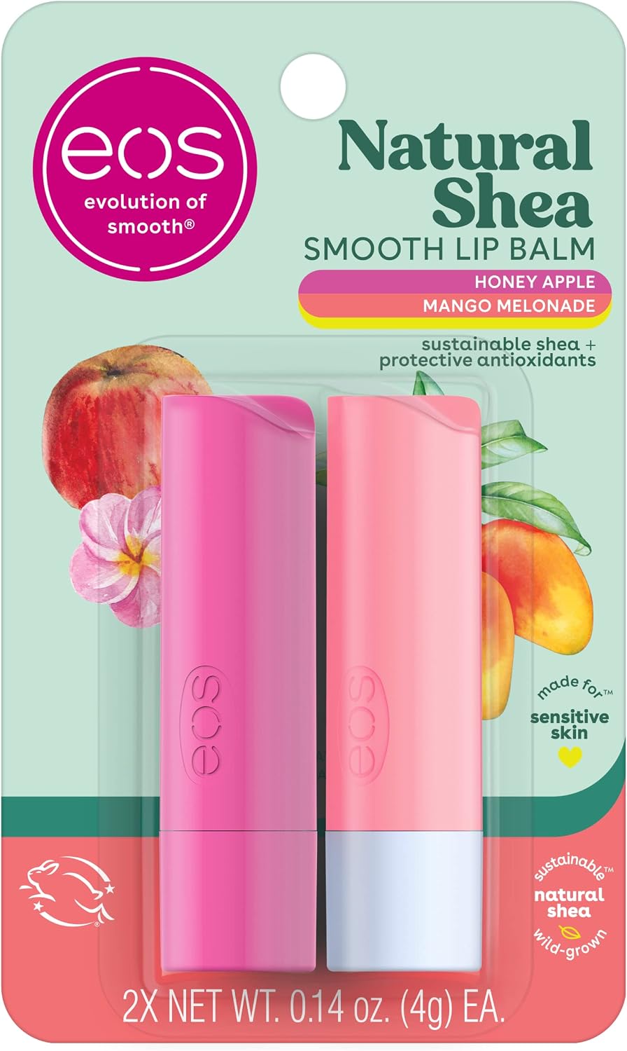 eos 100% Natural & Organic Lip Balm Sticks - Sweet Mint, All Natural Lip Balm, All-Day Moisture, Dermatologist Recommended, 0.14 oz, 2-Pack - Image 11