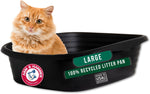 Arm & Hammer Large Sifting Litter Box Scoop Free Cat Litter Tray with Microban, Made in USA | Antimicrobial product protection, ideal for indoor felines, simple lift, shake and pour cleanup, helps keep odors in check - Image 10