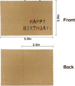 AMINORD cat birthday card blank back side for personal messages