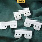 Close up of 18 tooth ceramic replacement moving cutter for grooming clippers
