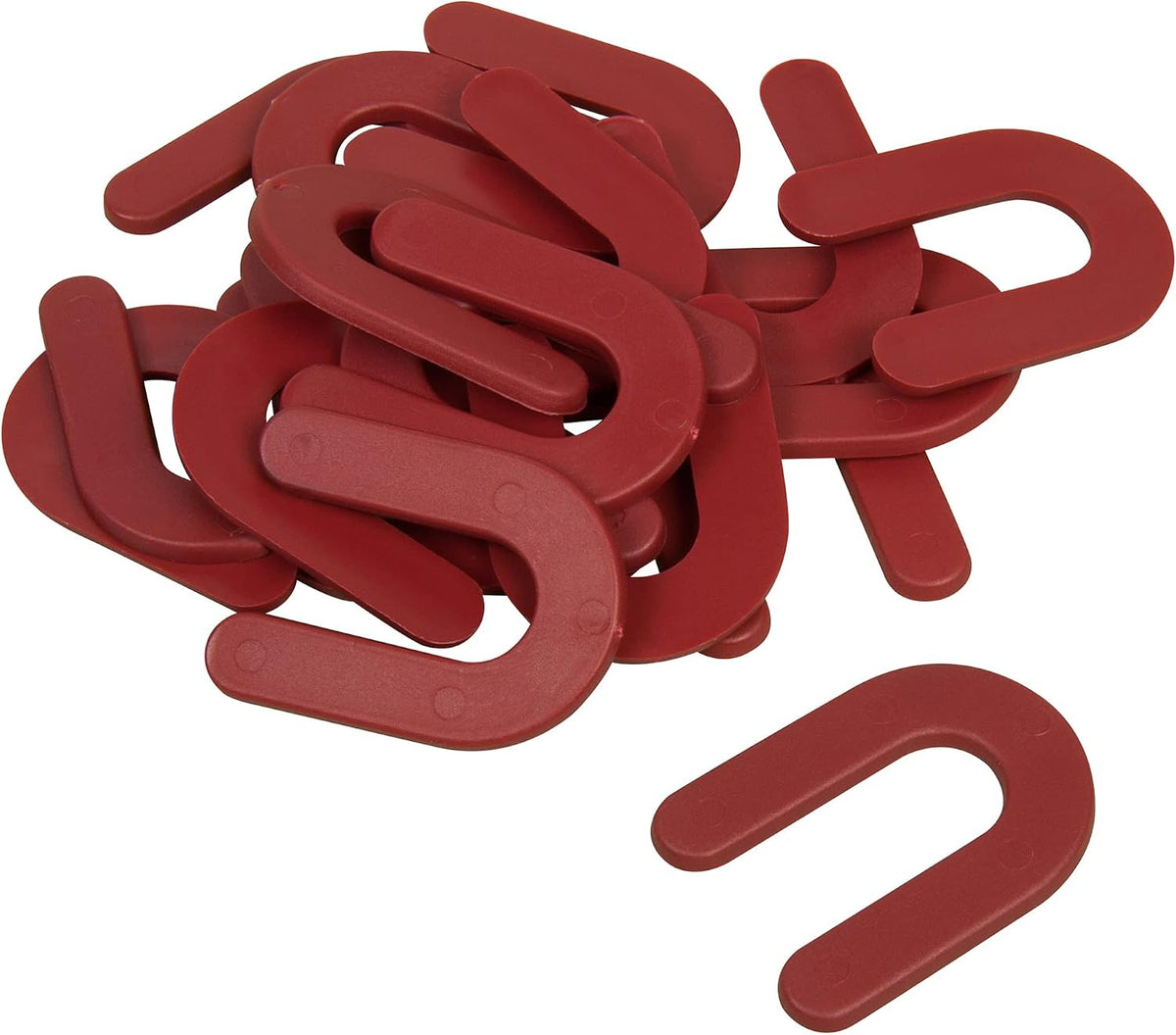 Brutus horseshoe shim tile spacers front view of the pail packaging