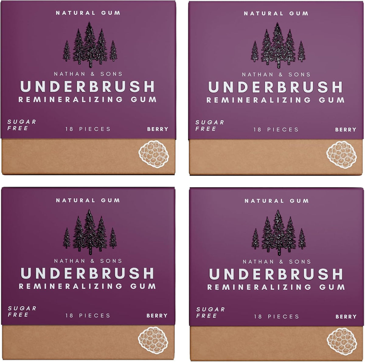 Underbrush Mastic Mint Remineralizing Natural Gum, Sugar Free Xylitol Gum with Hydroxyapatite, Supports Fresh Breath and Oral Health, Tree Sap Base, Gluten Free, No Sucralose or Aspartame, 4 Pack - Image 10