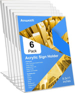 Anwesti acrylic sign holder front view