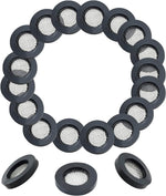 Rubber washer gasket showing thickness and outer diameter